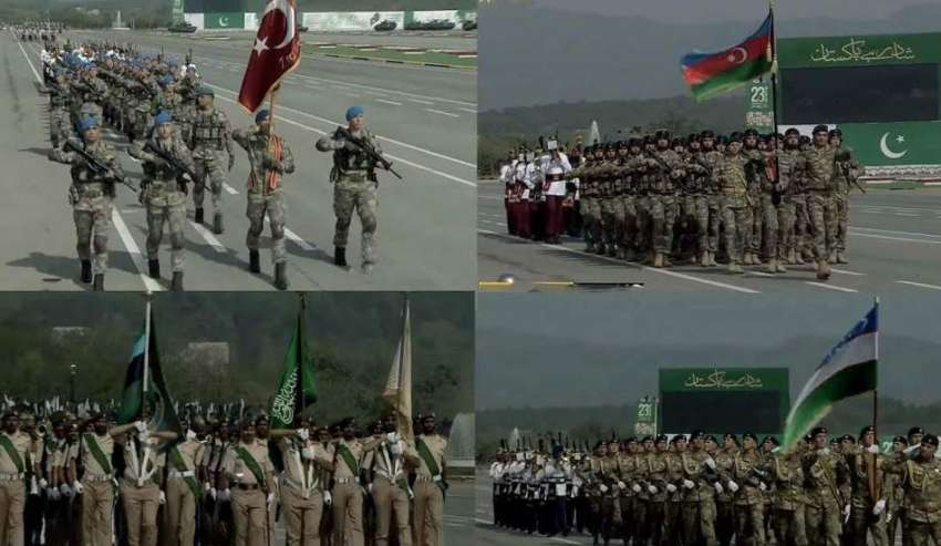 اسلام آباد، سعودی عرب، ترکی، آذربائیجان کے فوجی یوم پاکستان ..
