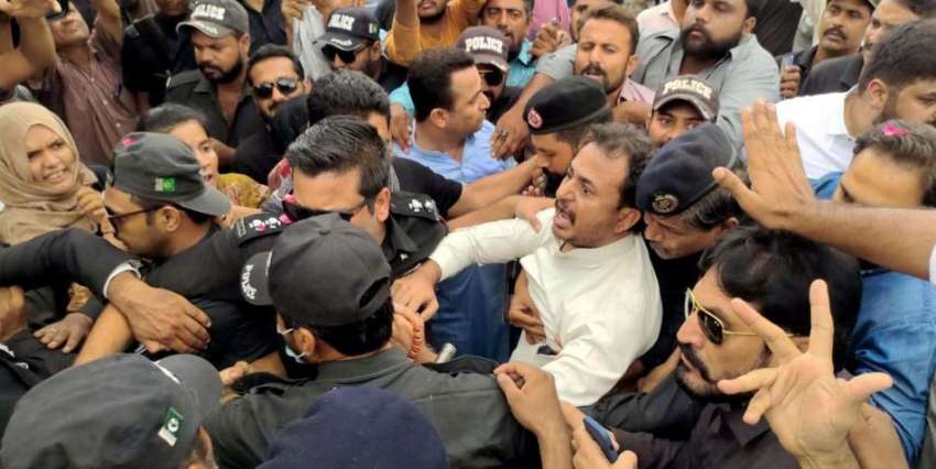 کراچی، سندھ اسمبلی میں اپوزیشن لیڈر حلیم عادل شیخ کو پیشی ..