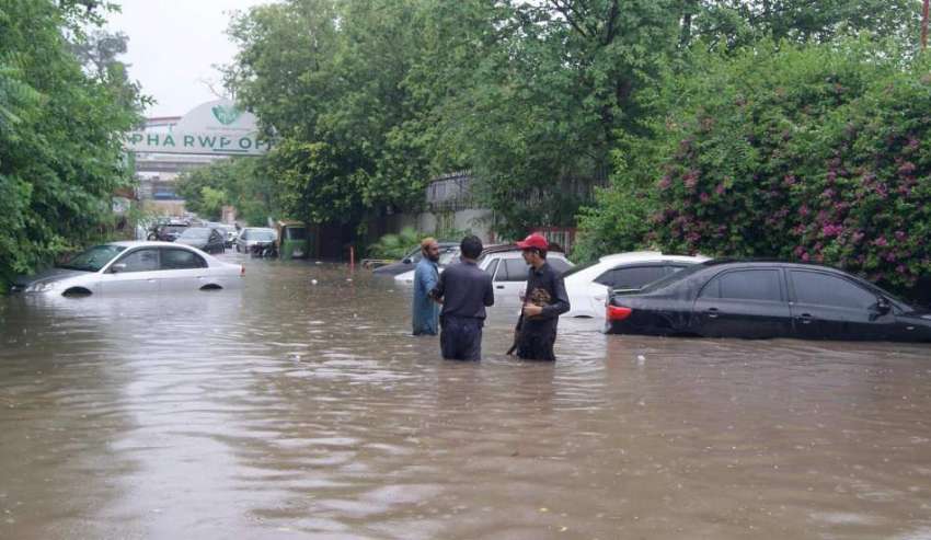 راولپنڈی، انتظامیہ کی نااہلی کے باعث مون سون کی شدید بارشوں ..