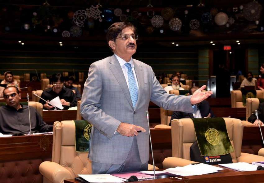 کراچی، وزیراعلی سندھ مراد علی شاہ سندھ اسمبلی اجلاس سے خطاب ..