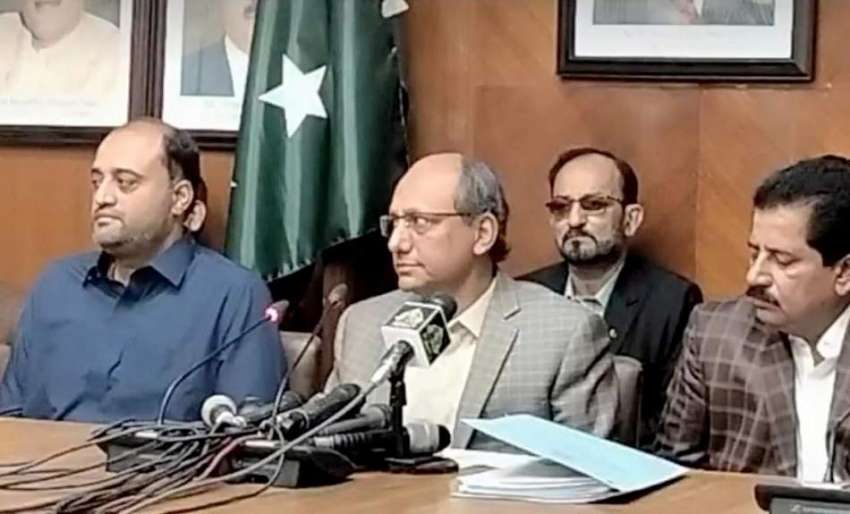 کراچی، وزیر محنت و صوبائی قوت سندھ سعید غنی پریس کانفرنس ..
