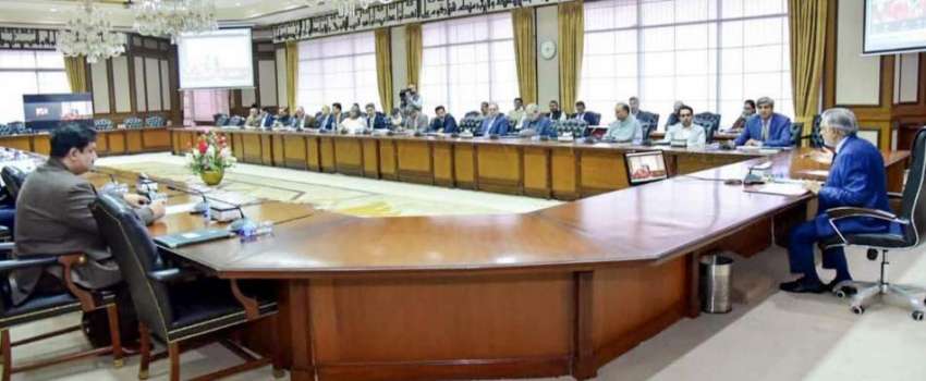 اسلام آباد، وزیر خزانہ اسحاق ڈار قومی اقتصادی رابطہ کمیٹی ..