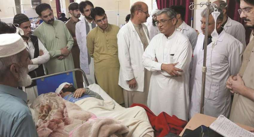پشاور، نگران مشیر صحت خیبرپختونخوا عابد جمیل سوات دھماکے ..