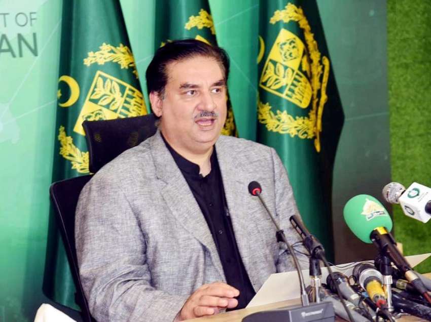 اسلام آباد، وفاقی وزیر توانائی انجینئر خرم دستگیر خان پریس ..