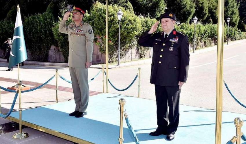 انقرہ، آرمی چیف جنرل عاصم منیر کی ترک لینڈ فورسز کے ہیڈکوارٹرز ..
