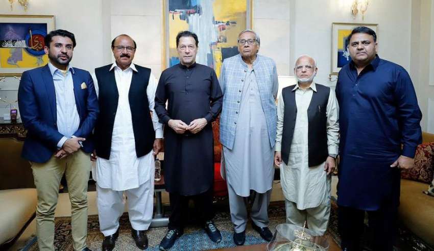 لاہور، تحریک انصاف کے چئیرمین عمران خان کا ن لیگ کے سابق ..