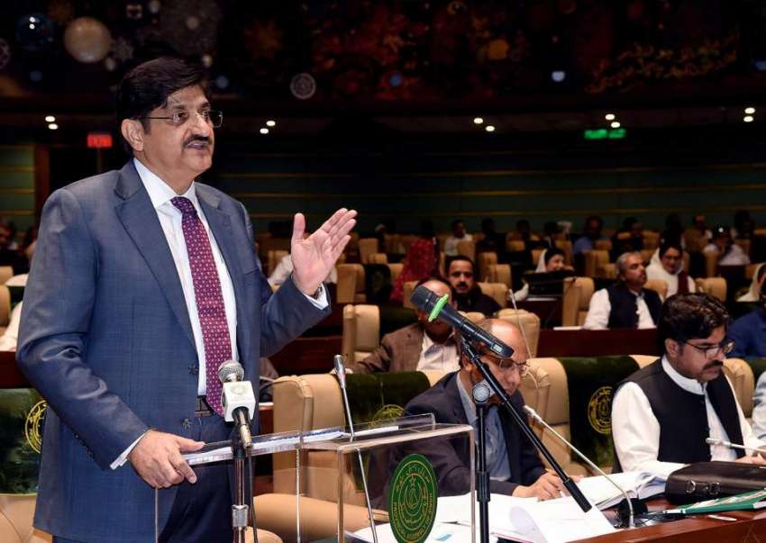 کراچی، وزیراعلی سندھ سید مراد علی شاہ پری بجٹ اجلاس سے خطاب ..