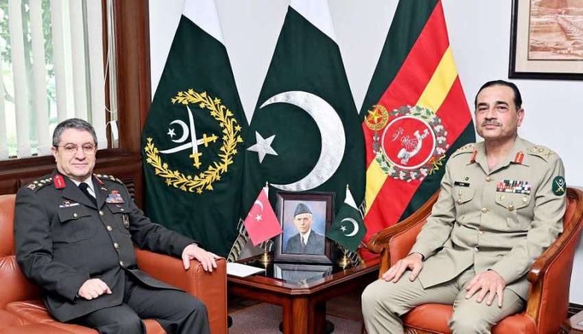 راولپنڈی، آرمی چیف جنرل سید عاصم منیر سے ترک بری فوج کے کمانڈر ..