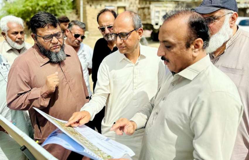 کراچی، وزیر بلدیات سندھ سعید غنی کو کلفٹن میں نہر خیام پر ..