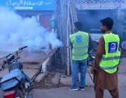 حیدرآباد، الخدمت فاؤنڈیشن کی جانب سے مکی شاہ روڈ پر ڈینگی سے بچاؤ کیلئے ..