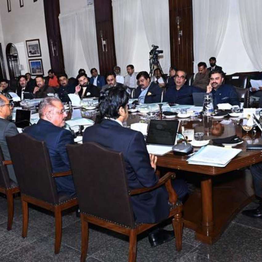 کراچی، وزیراعلی سندھ سید مراد علی شاہ سندھ کابینہ کے اجلاس ..