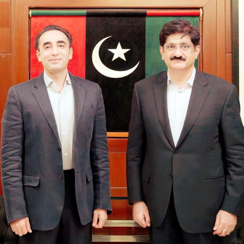 کراچی، پاکستان پیپلز پارٹی کے چئیرمین بلاول بھٹو زرداری ..