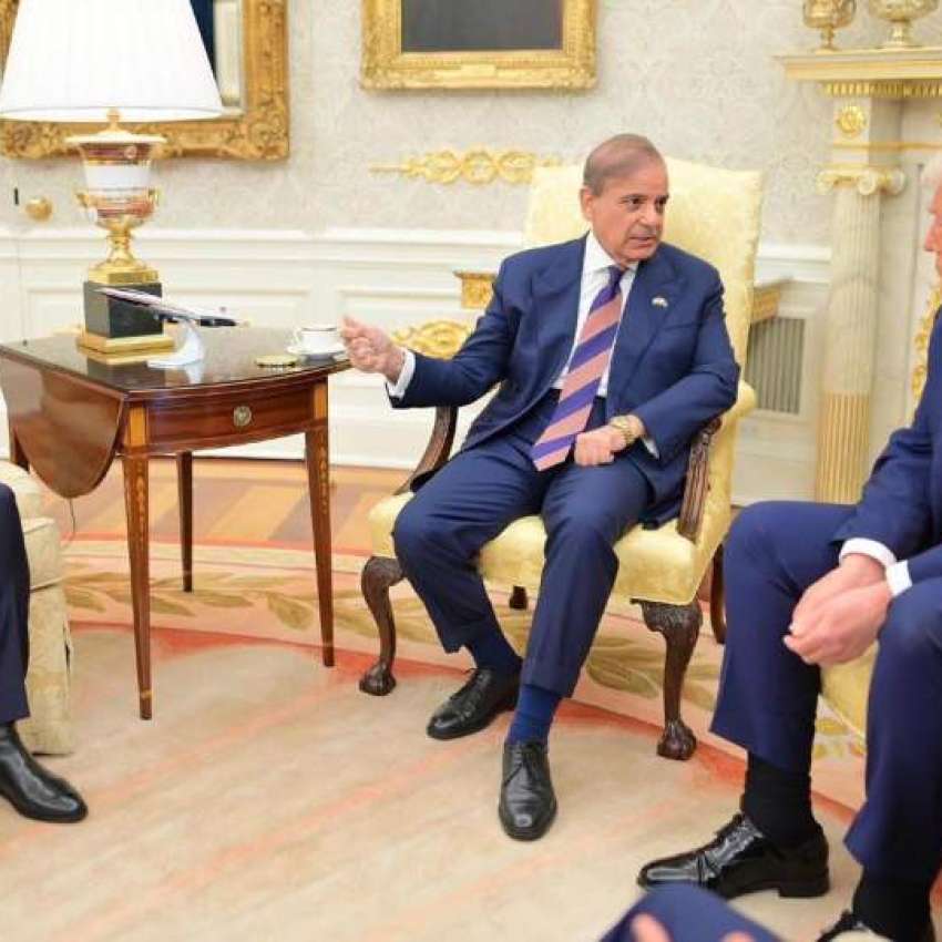 واشنگٹن، وزیراعظم محمد شہباز شریف اور فیلڈمارشل چیف آف ..