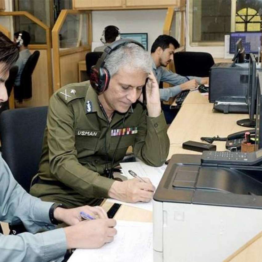 لاہور، آئی جی پنجاب ڈاکٹر عثمان انور 1787 کمپلینٹ سنٹر میں ..