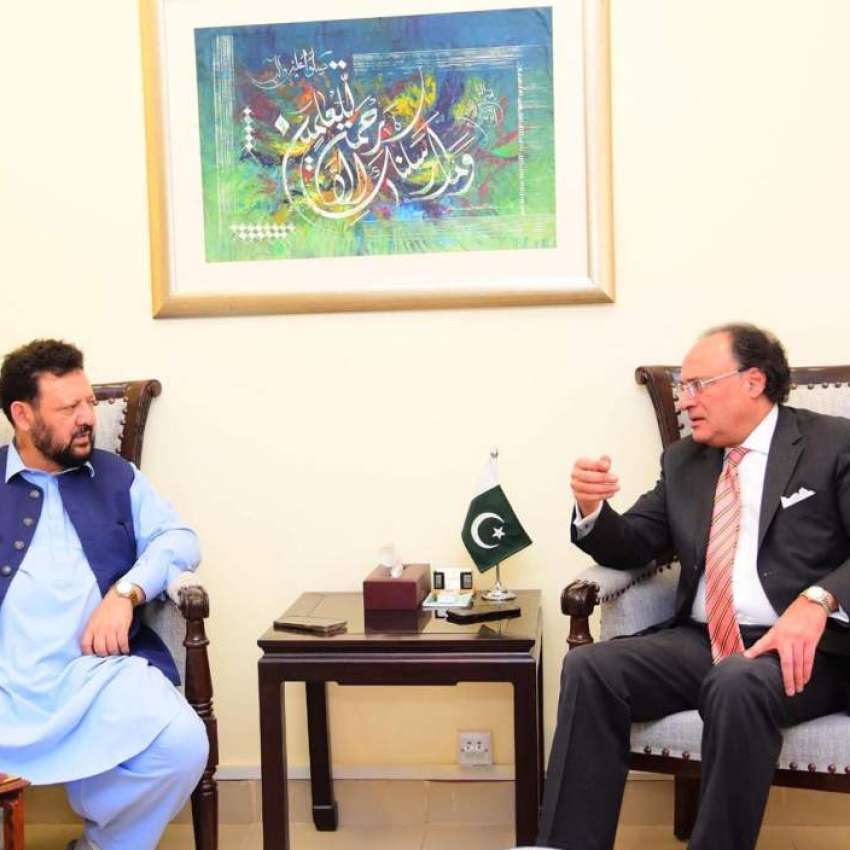 اسلام آباد، وفاقی وزیر خزانہ سینیٹر محمد اورنگزیب سے وزیراعلی ..