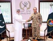 راولپنڈی، فیلڈ مارشل سید عاصم منیر سے کویت کے وزیر خارجہ شیخ جراح جابر ..