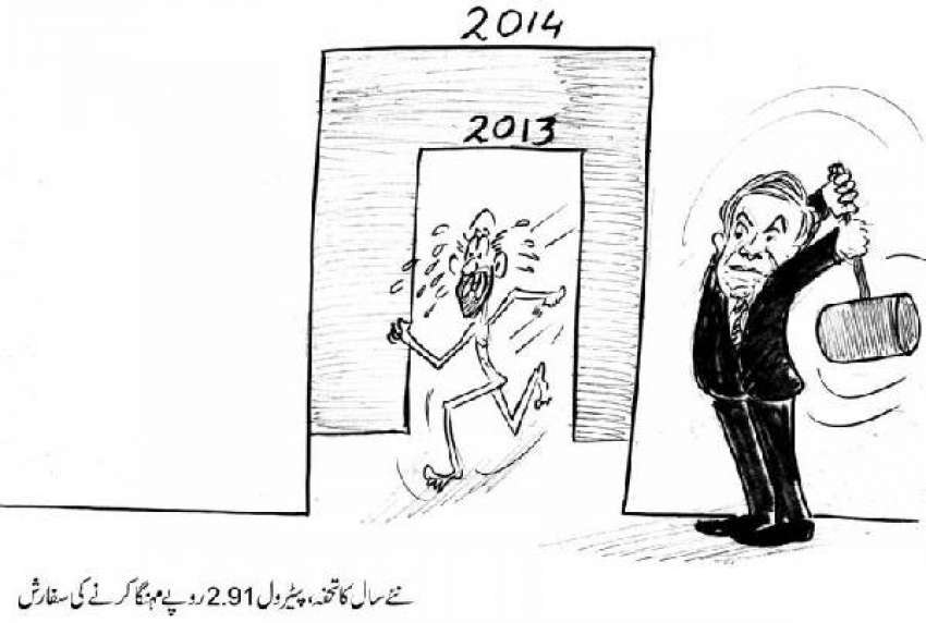 بدھ 1 جنوری 2014 کا کارٹون