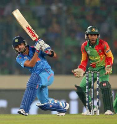 بھارت بنگلا دیش کو شکست دے کر ٹی ٹوئنٹی ورلڈ کپ کے سیمی فائنل میں پہنچ گیا