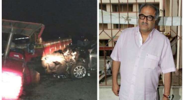 بالی ووڈ پروڈیوسر بونی کپور کار حادثے میں زخمی ،فلم کی شوٹنگ کیلئے جارہے تھے ، گاڑی ٹریکٹر سے ٹکراگئی ، ڈرائیور بھی زخمی