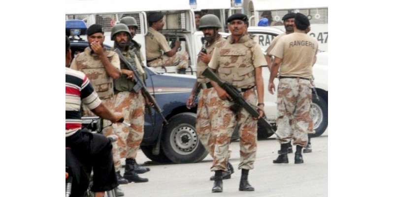 کراچی ،رینجرز کا مختلف علاقوں میں سرچ آپریشن ،2 غیر ملکیوں سمیت 16افراد ..