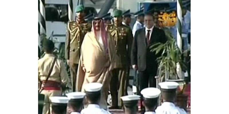 بحرین کے شاہ شیخ حمد بن عیسیٰ الخلیفہ پاکستان پہنچ گئے