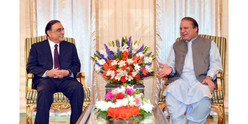 وزیراعظم نواز شریف سے آصف علی زرداری کی ملاقات، کئی اہم امور پر بات ..