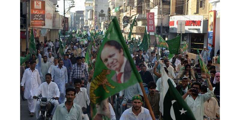 مسلم لیگ(ن) کی حکومت کے حق میں ریلیاں اور مظاہرے