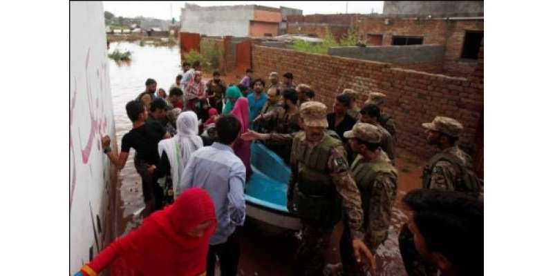 سیلاب سے متاثرہ علاقوں میں پاک فوج کی سرگرمیاں جاری