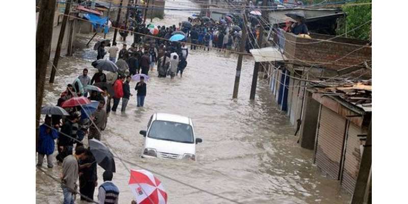 مقبو ضہ کشمیر میں سیلاب کی قبل از وقت تنبیہ کا نظام نہیں‘ بھارت کا اعترا ..