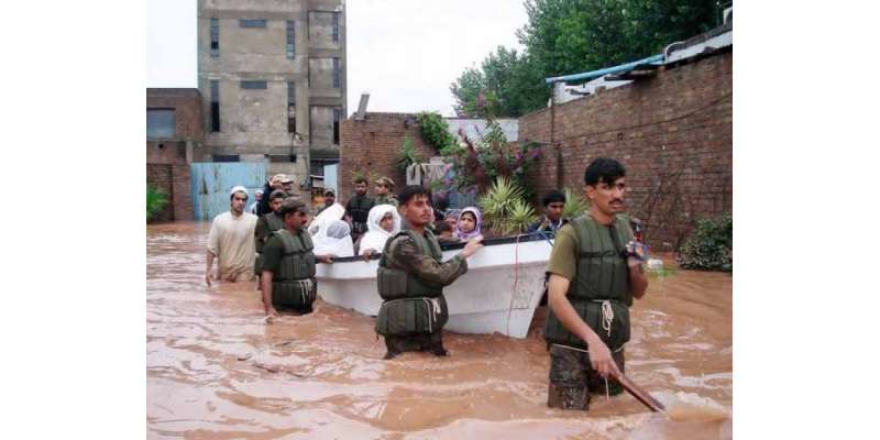فوج کی جانب سے سیلاب سے متاثرہ علاقوں میں امدادی کام جاری