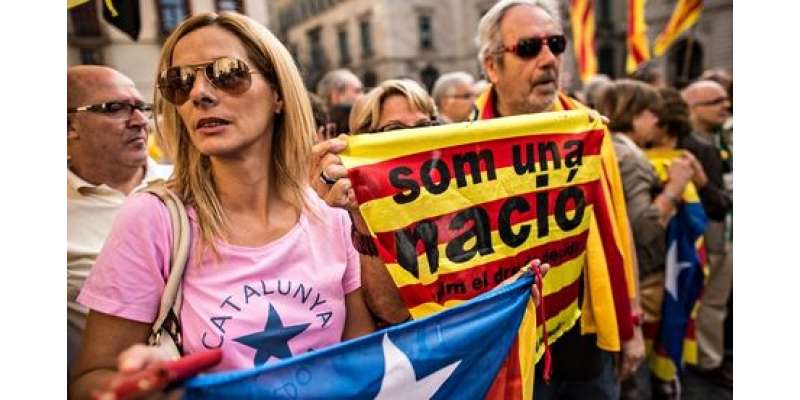 کاتالونیا کا اسپین سے آزادی کے لیے ریفرنڈم کا متنازعہ اعلان