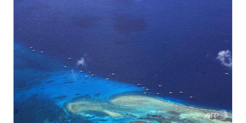 چین متنازعہ حدود میں ایک بڑا سمندری جزیرہ تعمیر کررہا ہے،رپورٹ