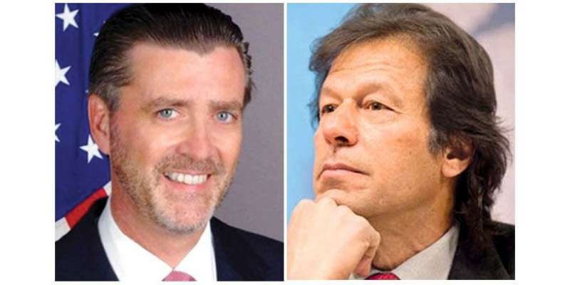 پی ٹی آئی کے چیئرمین عمران خان سے امریکی سفیر رچرڈ اولسن کی ملاقات، ..
