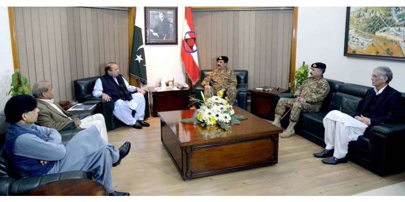 سانحہ پشاور ، آرمی چیف اور وزیر اعظم کے درمیان ملاقات