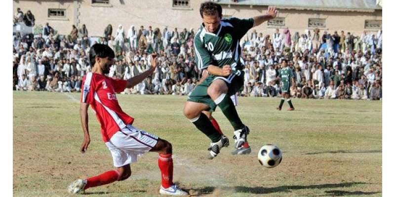 پاکستان پریمیئر فٹ بال لیگ ‘ ریلوے اور بلوچ کلب کوئٹہ کی ٹیموں کے درمیان ..