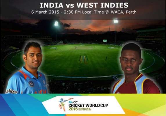 بھارت اور ویسٹ انڈیز کی ٹیمیں رواں ورلڈ کپ کے 28 ویں میچ میں 6 مارچ کو پرتھ کے مقام پر پنجہ آزما ہونگی
