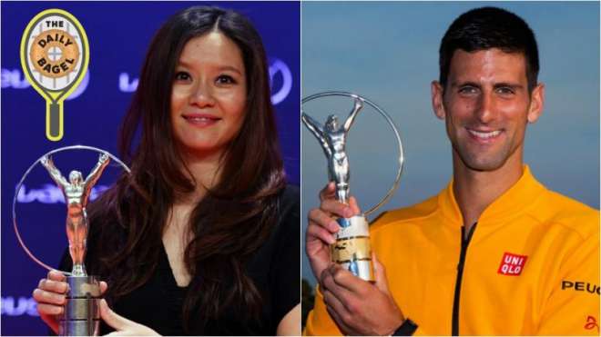 جوکووچ اورچین کی نامور ٹینس سٹار لینا کیلئے سال کے بہترین اسپورٹس شخصیت کے ایوارڈز
