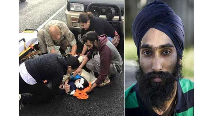 جذبہ انسانی، سکھ نوجوان نے زخمی بچے کی مدد کیلئے اپنی پگڑی اتار دی
