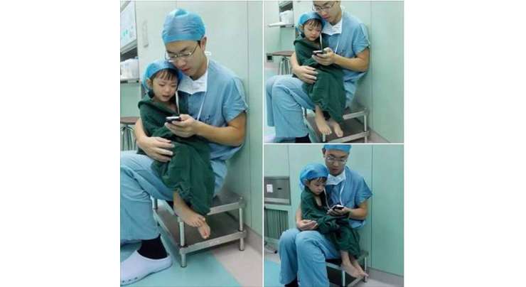 ڈاکٹر کا خوف زدہ کمسن بچی کو دل کے آپریشن سے قبل بہلانے کا انوکھا انداز