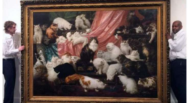 بلیوں کی سب سے بڑی تصویر826,000ڈالر میں فروخت ہوگئی