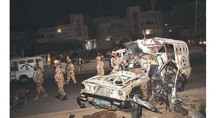 کراچی میں ناردرن بائی پاس کے قریب فائرنگ کے واقعے میں رینجر اہلکار زخمی۔۔۔ چار دہشت گرد ہلاک