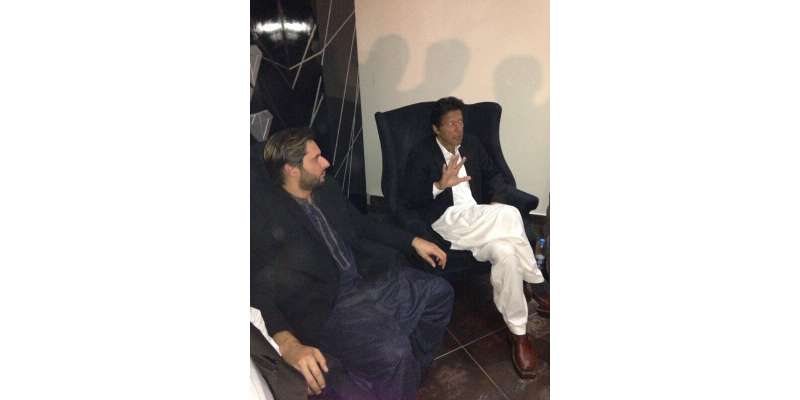 شاہد آفریدی کی تحریک انصاف کے چیئرمین عمران خان سے ملاقات