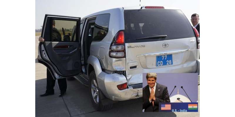 امریکہ کے وزیر خارجہ گاڑی کو حادثہ ، جان کیری محفوظ رہے ،
