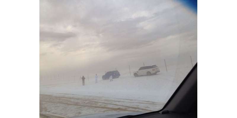 متحدہ عرب امارات کی ریاست راس الخیمہ میں طوفانی ژالہ باری نے 3 افراد ..