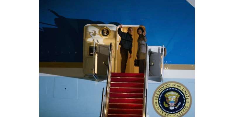 امریکی صدر باراک اوبامہ بھارت کے تین روزہ دورے کے لئے روانہ،