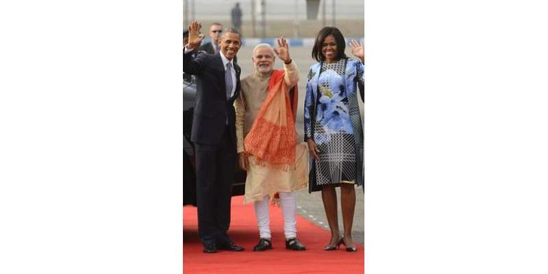 امریکی صدر کا دورہ بھارت ، مودی نے اہلیہ کو نظرانداز کر دیا ،دل ہی دل ..
