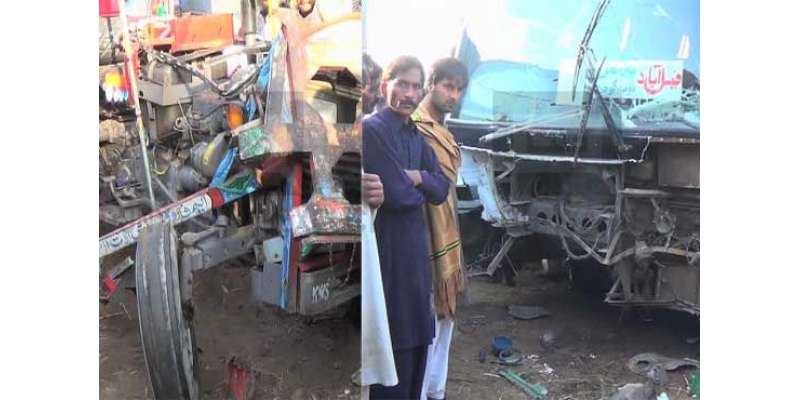 کراچی: ماڑی پور میں میں ٹریفک حادثہ، دو افراد ہالک ، آٹھ زخمی