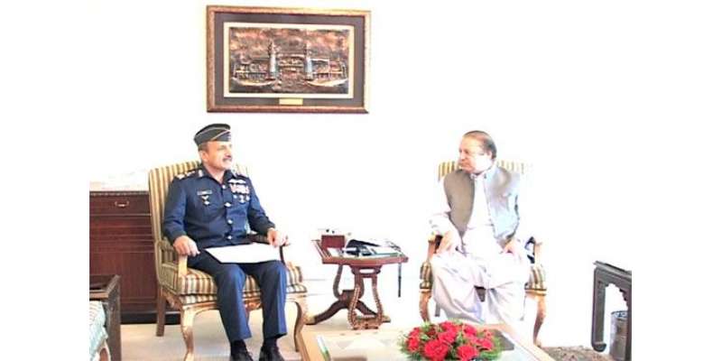 وزیر اعظم پاکستان اور ائیر چیف مارشل کی ملاقات