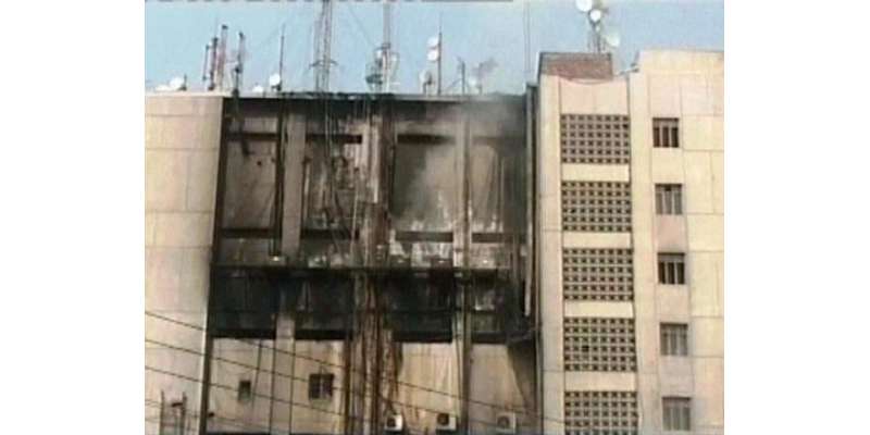 لاہور، پی ٹی سی ایل کی عمارت میں آگ جان بوجھ کر لگائی گئی عمارت میں آگ ..