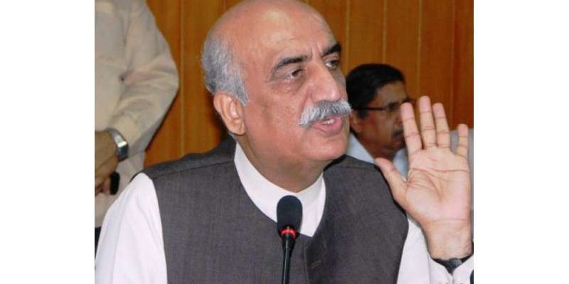 آرمی چیف نے سندھ حکومت کو کوئی وارننگ نہیں دی،خورشید شاہ